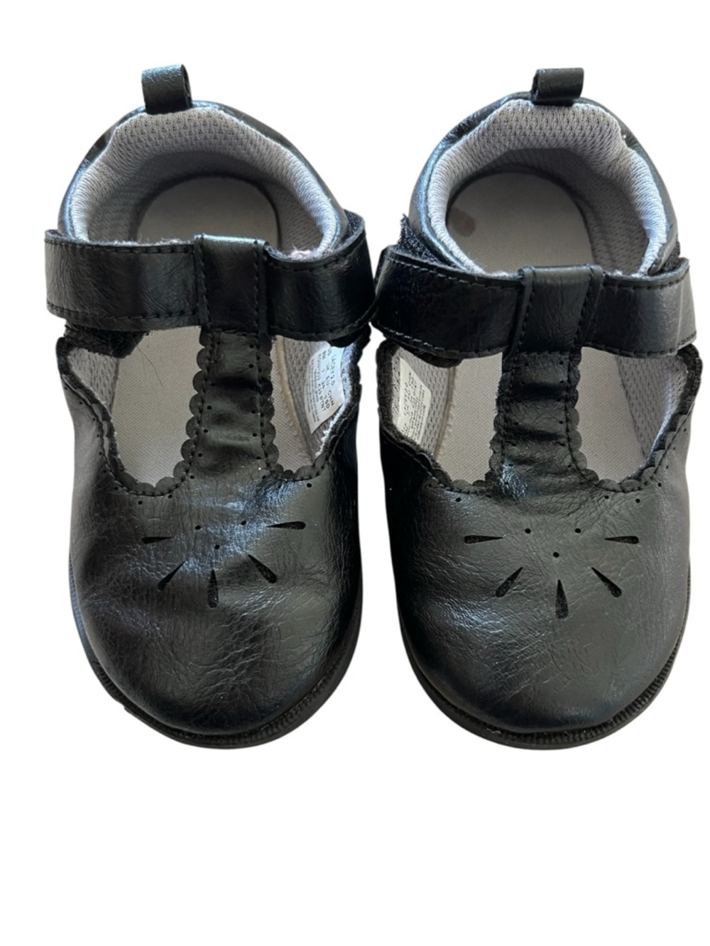 Stride Rite Toddler Girls Lacey Black Mary Jane Shoes | Size 8M